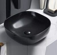Керамическая раковина для ванной Ceramalux 78107МВ, черный матовый