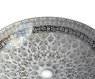 Керамическая раковина Марракеш BronzeDeLuxe 1008G белый глянец с декором 