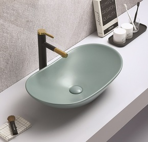 Керамическая раковина для ванной Ceramalux 7811AMLG-6 зеленый 