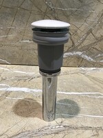 Донный клапан для раковины универсальный CeramaLux RD020, белый