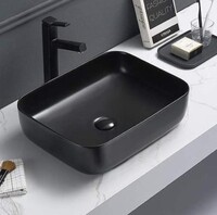 Керамическая раковина для ванной Ceramalux 2105-1МВ черный