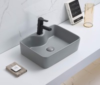 Керамическая раковина для ванной Ceramalux 7291MH-5 Светло-серый