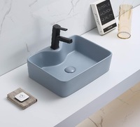 Керамическая раковина для ванной Ceramalux 7291MHL-4 голубой