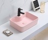 Керамическая раковина для ванной Ceramalux 7291MP-3 розовый 