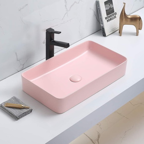 Керамическая раковина для ванной Ceramalux 78189MP-3 розовый 