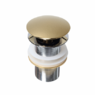 Донный клапан без перелива (золото) MLN-330304G в блистере