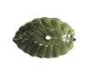 Керамическая раковина BronzeDeLuxe LEAF 2430 зеленый глянец