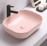 Керамическая раковина для ванной Ceramalux 78104MP-3 розовый 