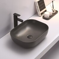 Керамическая раковина для ванной Ceramalux 78104MDH-2 Серый 