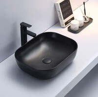 Керамическая раковина для ванной Ceramalux 78105MB черный