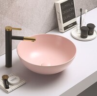 Керамическая раковина для ванной Ceramalux 104MP-3 розовый 
