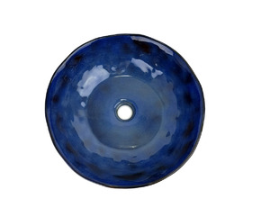 Керамическая раковина BronzeDeLuxe SALAMANDER 2000 сине-коричневый глянец