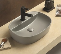 Керамическая раковина для ванной Ceramalux 78239MH-5 светло-серый
