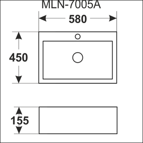 Керамическая раковина Melana MLN-7005A