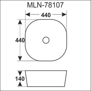 Керамическая раковина Melana MLN-78107