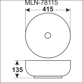 Керамическая раковина Melana MLN-78115