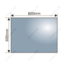 Зеркало с LED-подсветкой Melana MLN-LED090-1