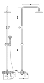 Душевая система Timo Polo SX-1100 хром