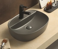 Керамическая раковина для ванной Ceramalux 78239XMDH-2 Серый 