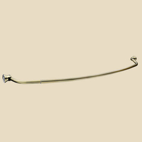 Карниз дуговой для ванной с кольцами Monterno CR-3-Bronze 1260-2080 мм