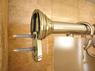 Карниз дуговой для ванной с кольцами Monterno CR-3-Bronze 1260-2080 мм