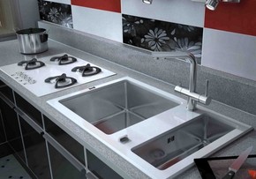 Кухонная мойка ZORG GL-8051-2-WHITE