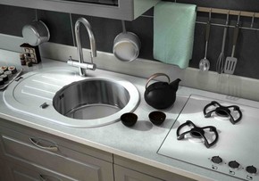 Кухонная мойка ZORG GL-7851-OV-WHITE
