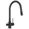 Смеситель Elghansa KITCHEN Pure Water 56F5216-Black для кухни (для фильтра) с гибким изливом