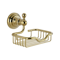 Мыльница для ванной Elghansa PRAKTIC GOLD PRK-455-Gold металлическая, золото