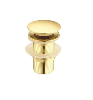 Донный клапан Ceramalux RD011 золото с переливом