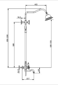 Душевая система Timo Nelson SX-1290/00 Хром