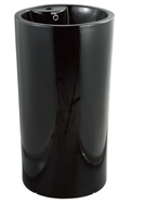 Керамическая напольная раковина моноблок CeramaLux NB135MВ, черный матовый