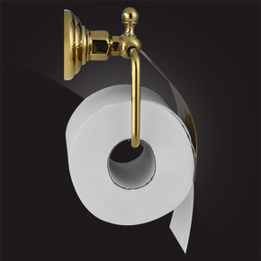 Держатель туалетной бумаги с крышкой Elghansa PRAKTIC GOLD PRK-300-Gold, золото